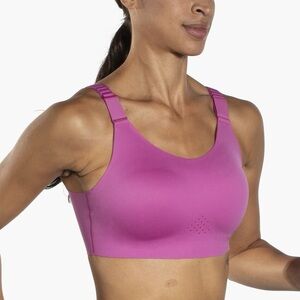 Brooks Scoopback 2.0 Sports Bra Size 36 A/B Frosted Mauve/Mauve NWT
